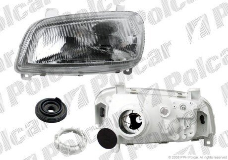 Фара основная правая H4 Polcar 814410-E