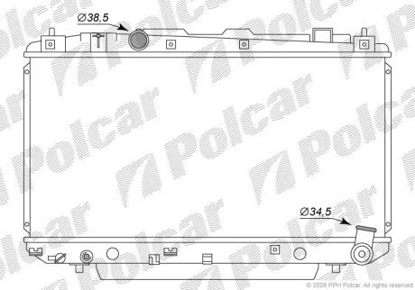 Радіатори охолодження Polcar 8146081K