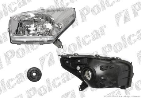 Фара основная левая H4 Polcar 814609-E