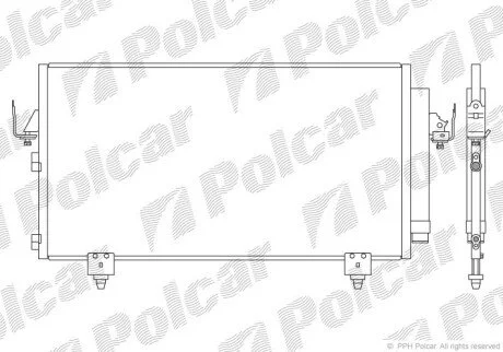 Радіатори кондиціонера Polcar 8146K82K