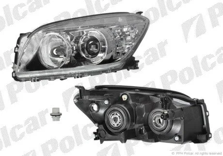 Фара основна права H11, HB3 Polcar 8148103E