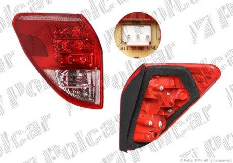Фонарь задний справа Polcar 814888-E