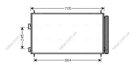 Радіатор кондиціонера (Конденсатор) з осушувачем Polcar 8148K8C1 (фото 1)
