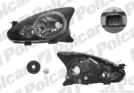 Фара основная левая H4 Polcar 815309-V