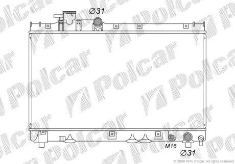 Радіатори охолодження Polcar 8156081K