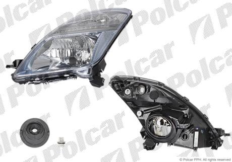 Фара основная левая H4, W5W, WY21W Polcar 8162091E