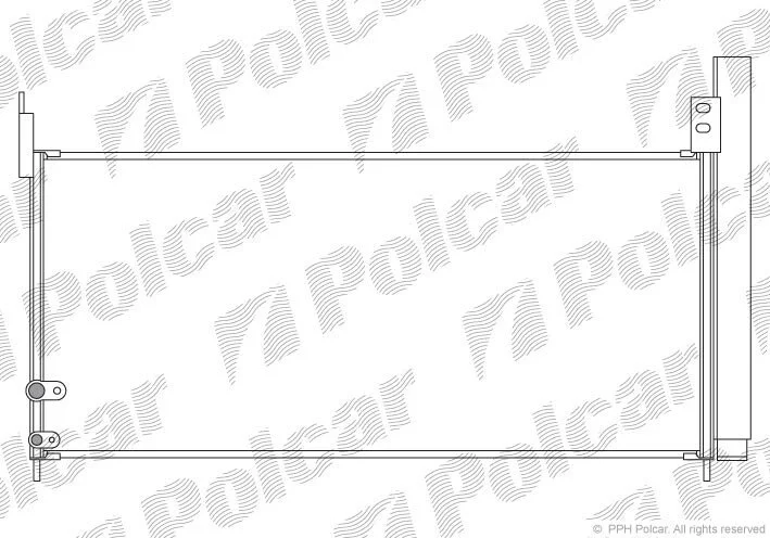Радіатори кондиціонера Polcar 8162K82K (фото 1)