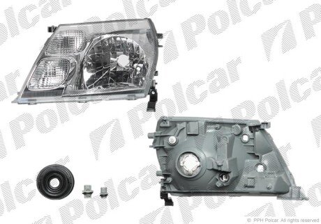 Фара основная левая H4 Polcar 816709-E