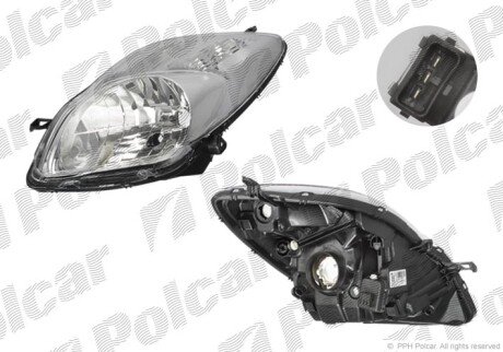 Фара основная правая H4 Polcar 817210-V