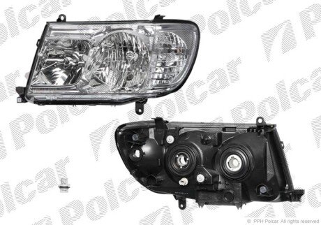 Фара основная левая HB3, HB4 Polcar 8179092E