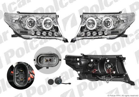 Фара основная Polcar 818409-5