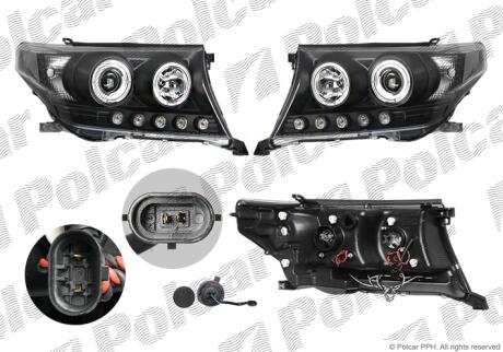 Фара основная Polcar 818409-6