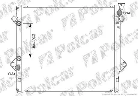 Радиаторы охлаждения Polcar 8191082K