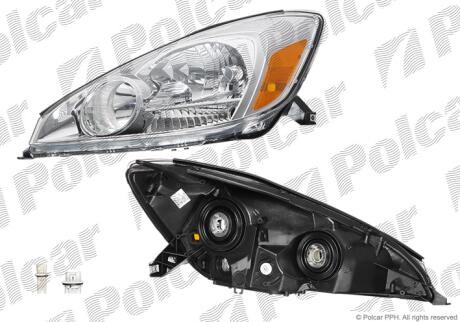 Фара основная правая HB3, HB4, PY27/7W, W5W Polcar 819610-0