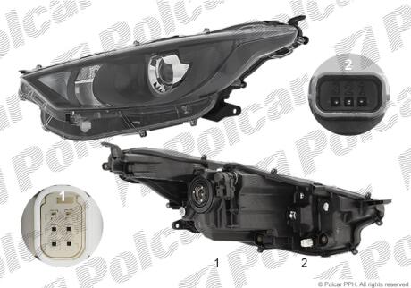 Фара основная Polcar 81B409-X