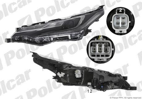 Фара основная левая LED, WY21W Polcar 81C4092X