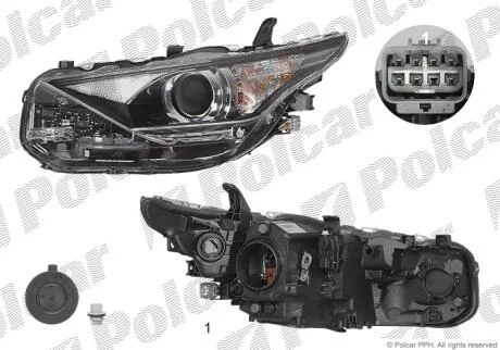 Фара основная Polcar 81C5091V