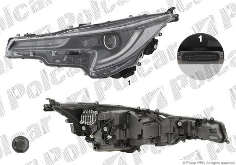 Фара основная Polcar 81C7102V