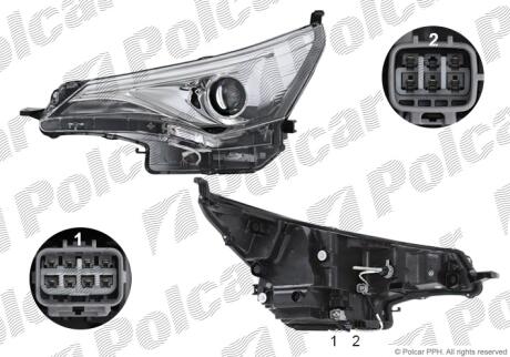 Фара основная Polcar 81D2091X