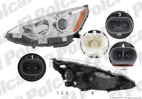 Фара основная Polcar 81H4090