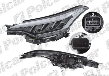 Фара основная Polcar 81L3093E