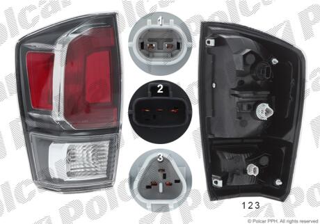 Ліхтар задній праворуч Polcar 81P48850