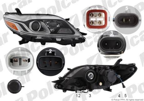Фара основная Polcar 81V1102