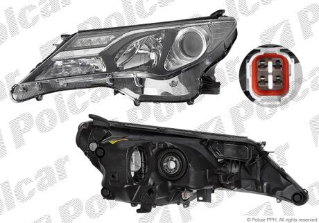 Фара основная левая D4S, HB3, LED, WY21W Polcar 81X2091E