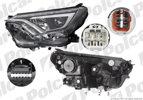 Фара основная Polcar 81X3092E