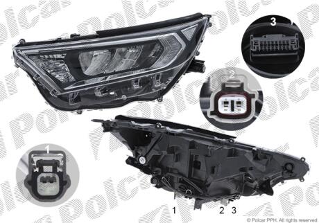 Фара основная Polcar 81X4091E