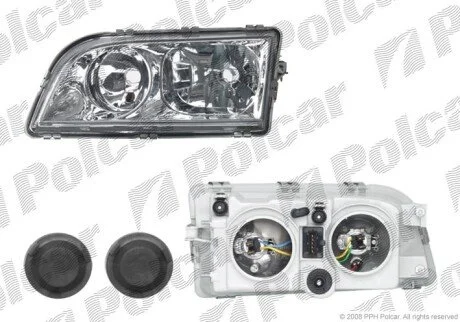 Фара основная правая H7, W5W Polcar 9040104E