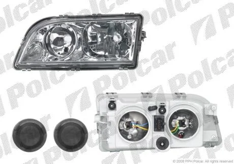 Фара основная правая H7, W5W Polcar 9040105E