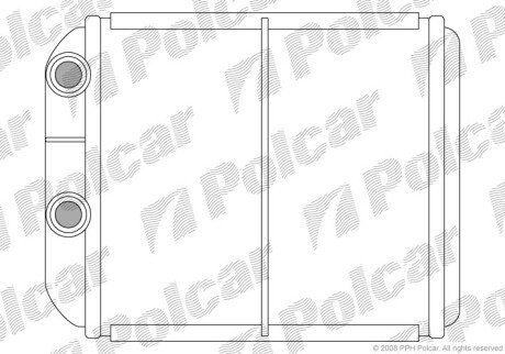 Радіатор обігрівача Polcar 9040N8-1