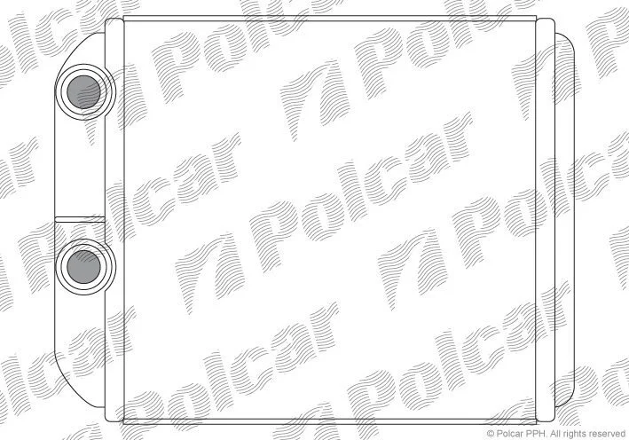 Радіатор обігрівача салону Polcar 9040N8A1 (фото 1)
