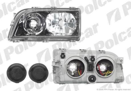 Фара основная левая H7, W5W Polcar 904109-EUA