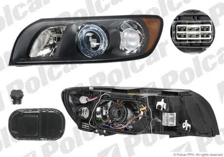 Фара основная левая D2S, HB3 Polcar 9042094E