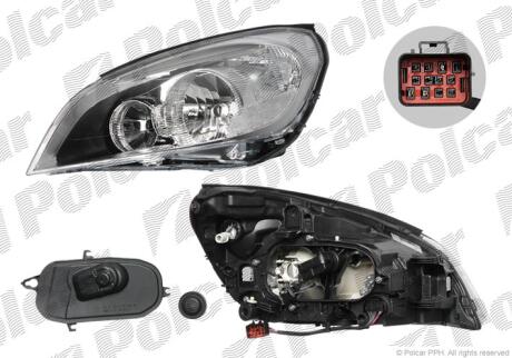 Фара основная левая H7, H9, HY21W Polcar 906209-E