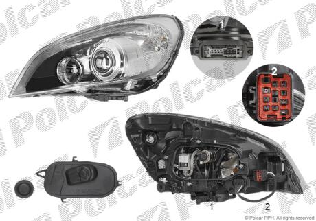Фара основная Polcar 9062102V