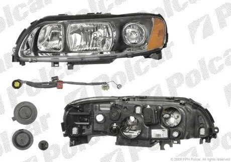Фара основна права H7, H9, PY21W, W5W Polcar 907310-E