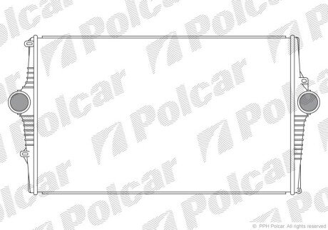 Радіатори повітря (Інтеркулери) Polcar 9080J8-1 (фото 1)