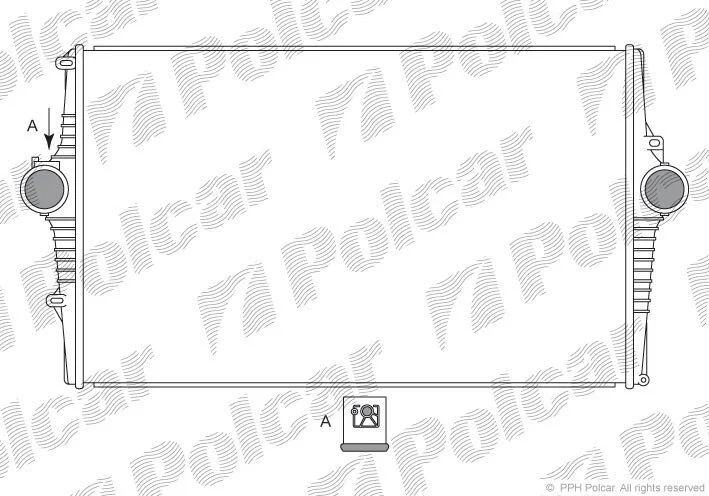 Радіатори повітря (Інтеркулери) Polcar 9080J8-2 (фото 1)
