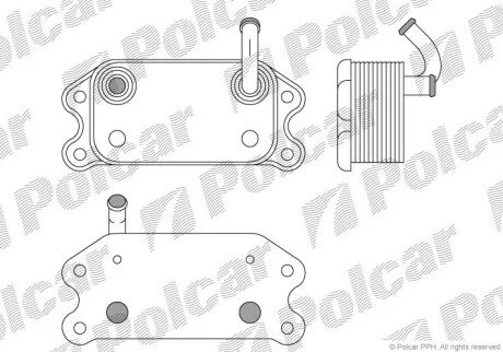 Радіатори масла Polcar 9080L8-1