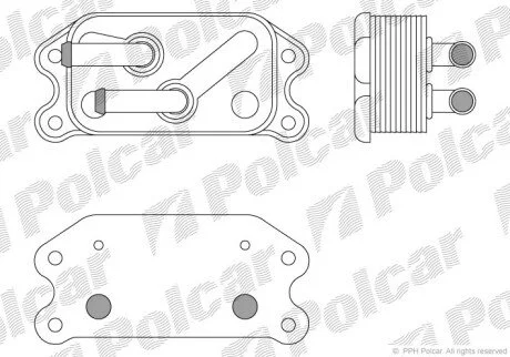 Радіатори масла Polcar 9082L82X