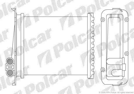 Радіатор обігрівача Polcar 9085N8-1