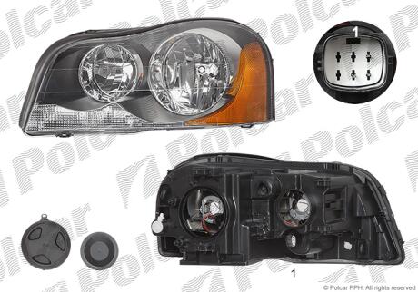 Фара основная левая H7 Polcar 9090094E