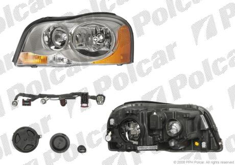 Фара основная правая D2R, H7 Polcar 9090106VUA