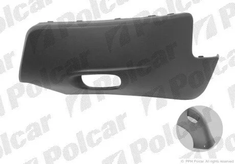 Угол бампера правый Polcar 909018-1