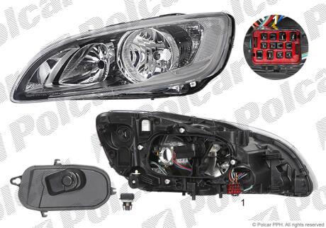Фара основная Polcar 90D1092E