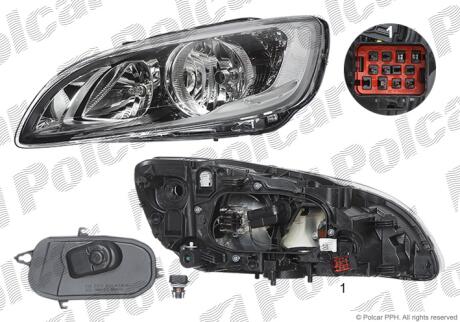 Фара основная Polcar 90D1092V