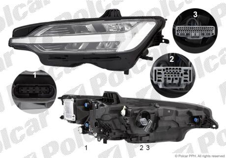 Фара основная Polcar 90D209-H